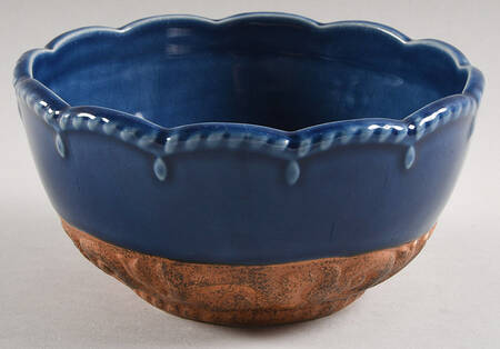 Florentine Blue Individual Ice Cream Dish
