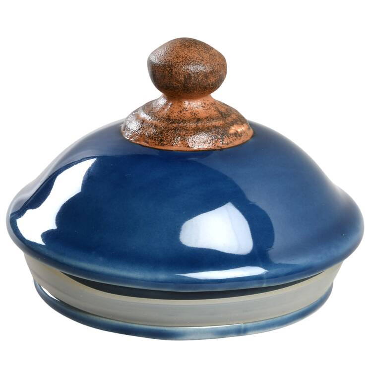 Florentine Blue Lid for Medium Canister