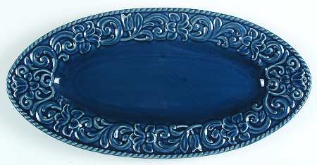 Florentine Blue 20" Fish Platter