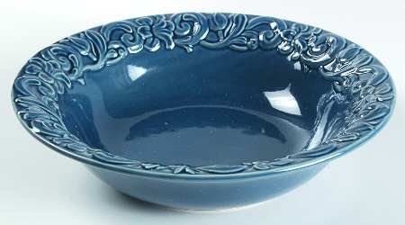 Florentine Blue 11" Round Vegetable Bowl