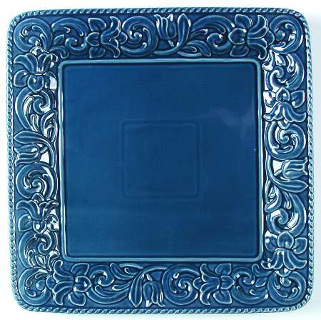 Florentine Blue 16" Square Serving Platter