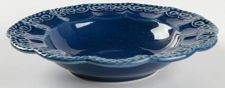 Florentine Blue Large Rim Soup Bowl