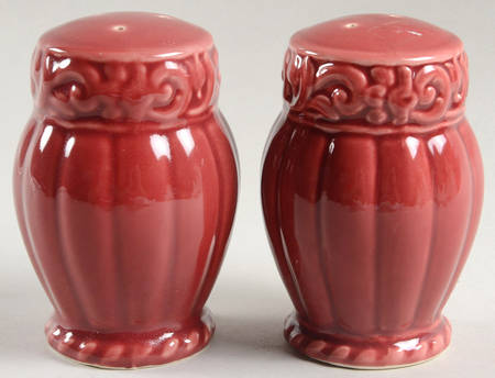 Florentine Burgundy Salt & Pepper Set