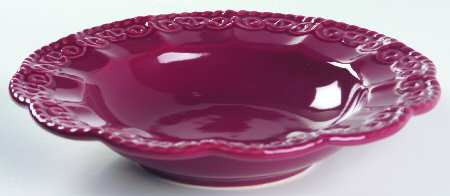 Florentine Burgundy Large Rim Soup Bowl