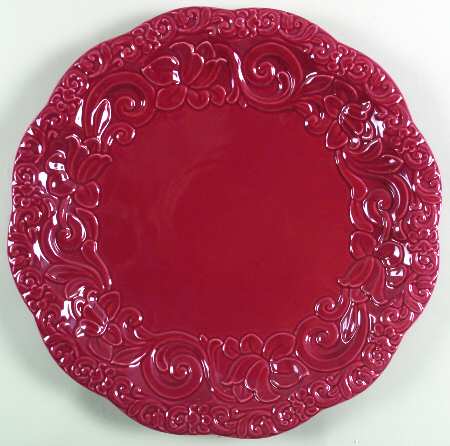 Florentine Burgundy 16" Chop Plate (Round Platter)