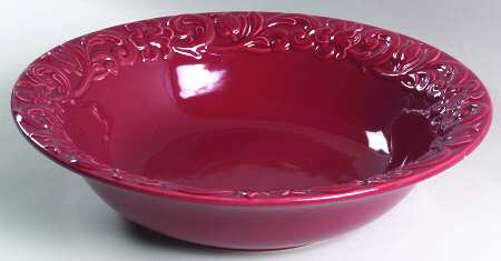 Florentine Burgundy 14" Pasta Serving Bowl