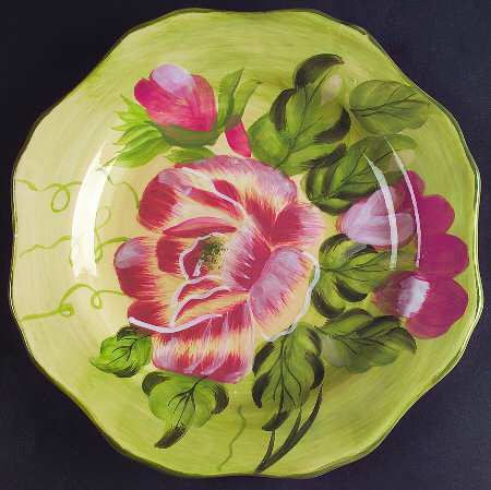 Cottage Rose Salad/Dessert Plate