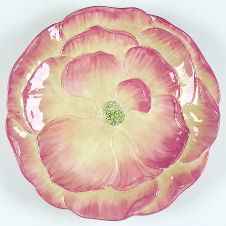 Cottage Rose Chip Bowl/Plate for Chip & Dip Set