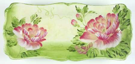 Cottage Rose 19" Rectangular Serving Platter