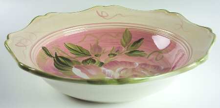 Cottage Rose 14" Pasta Serving Bowl