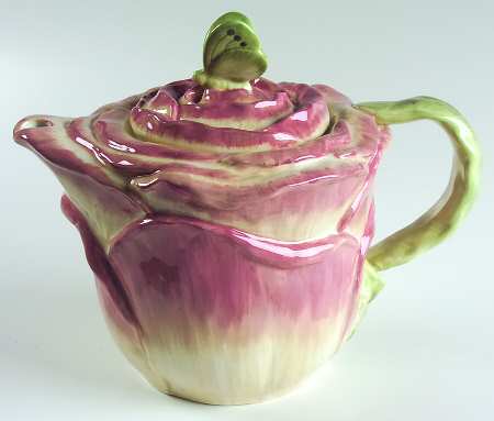 Cottage Rose Teapot & Lid