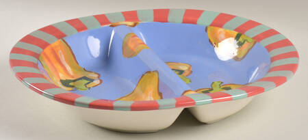 Gaspacho 11" Round Divided Vegetable Bowl