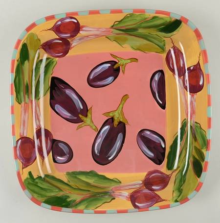 Gaspacho 16" Square Serving Platter