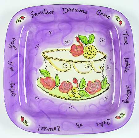 Sweets 16" Square Serving Platter