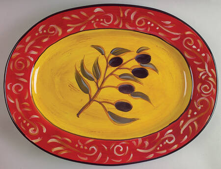 Olivia 16" Oval Serving Platter