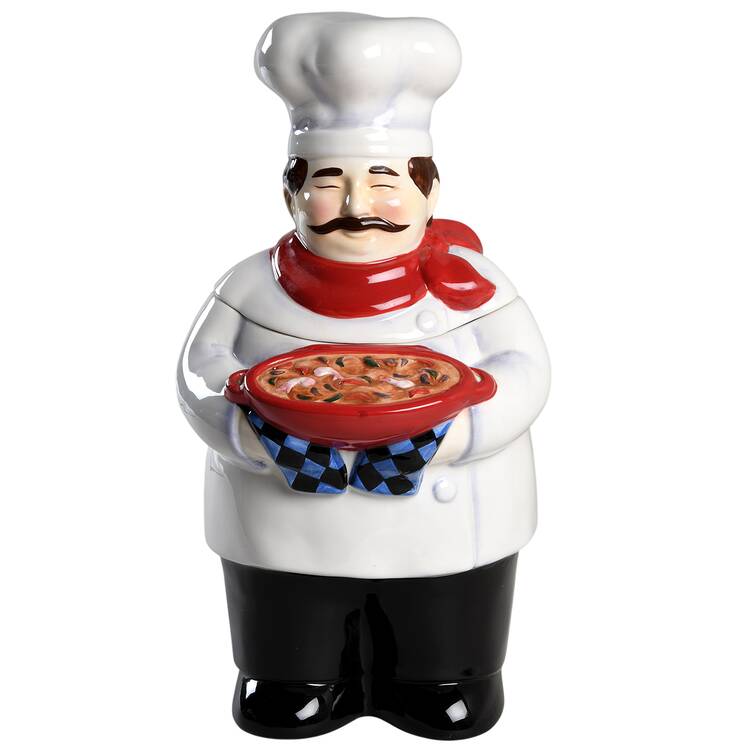 Gourmet Chef Cookie Jar & Lid