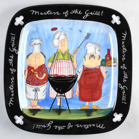 Masters of the Grill 16" Square Serving Platter