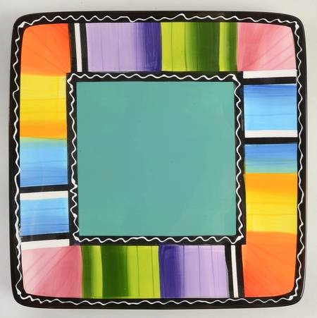 Serape Square Dinner Plate