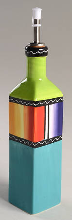 Serape Oil Jar & Drizzle Spout