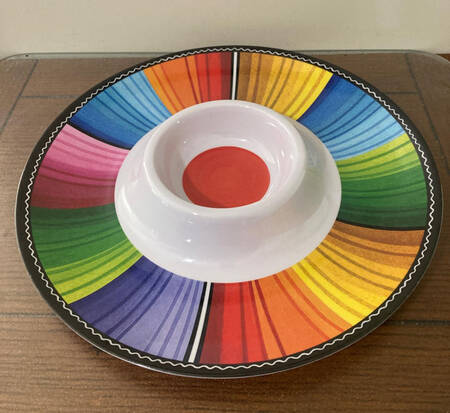 Serape 1 Piece Melamine Chip & Dip