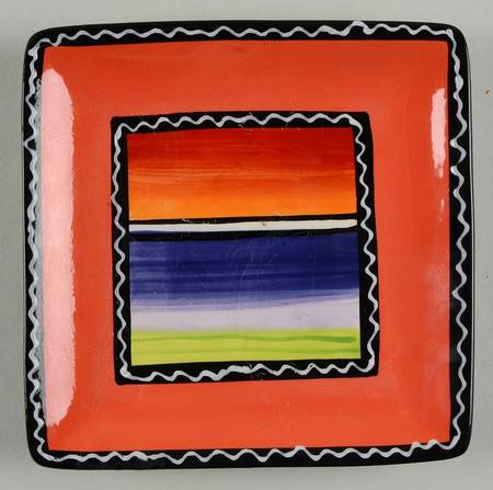 Serape Square Canape Plate