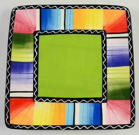 Serape Square Dinner Plate