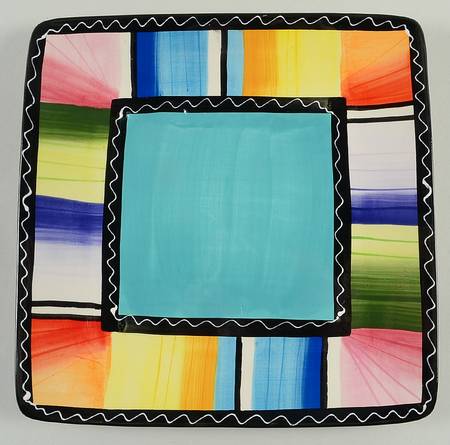 Serape Square Dinner Plate