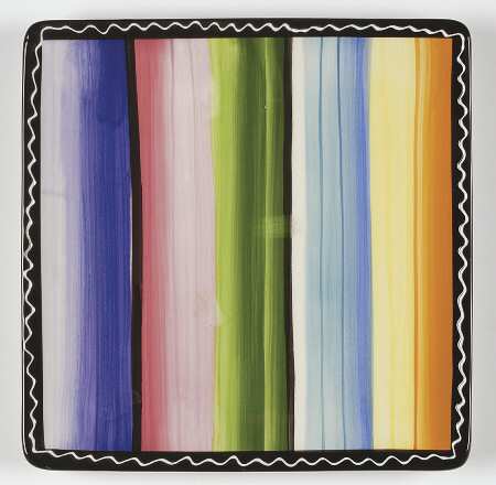 Serape Square Salad Plate