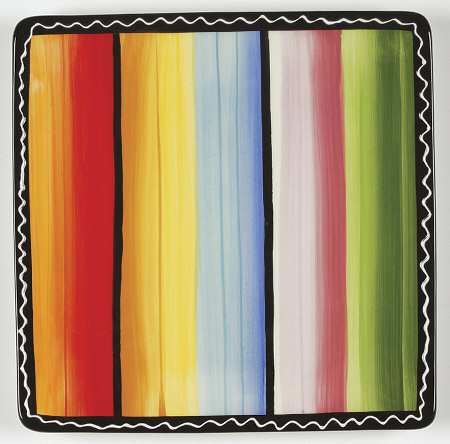 Serape Square Salad Plate