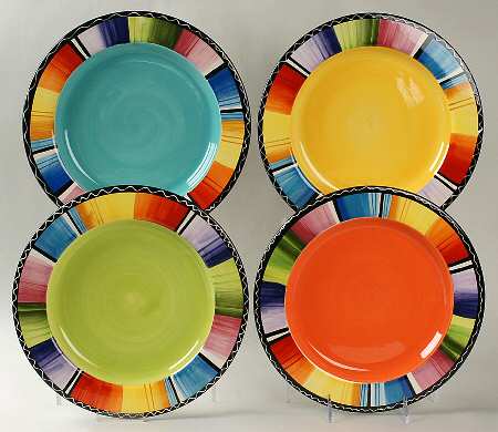 Serape Dinner Plate - Set of 4 Motifs