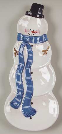 Hilltop Snowman Open Candy Dish