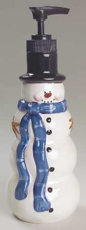 Hilltop Snowman Figural Lotion Dispenser