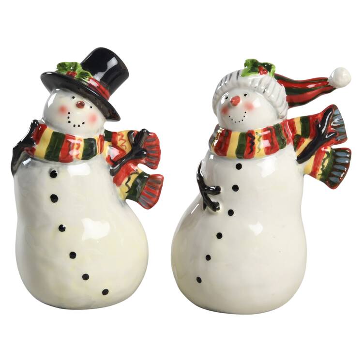 Enchanted Snowman Salt & Pepper Set