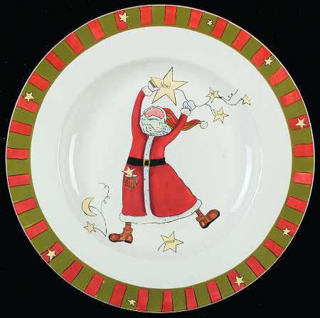 Celebrate Santa 16" Chop Plate (Round Platter)