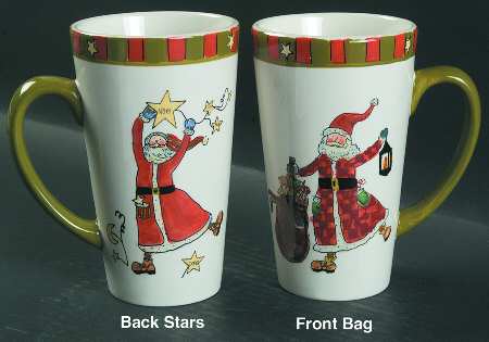 Celebrate Santa Latte Mug