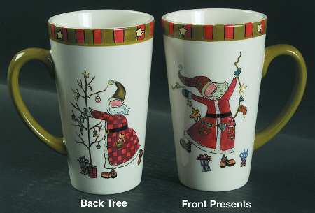 Celebrate Santa Latte Mug