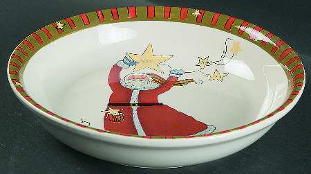 Celebrate Santa 9" Individual Pasta Bowl