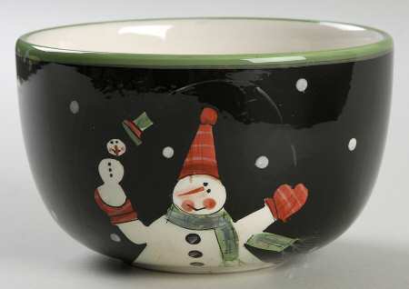Juggling Snowman Individual Ice Cream Dish