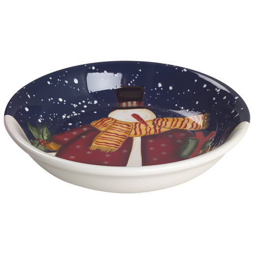 Top Hat Snowman 9" Individual Pasta Bowl
