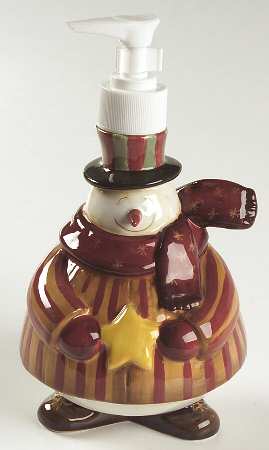 Top Hat Snowman Figural Lotion Dispenser