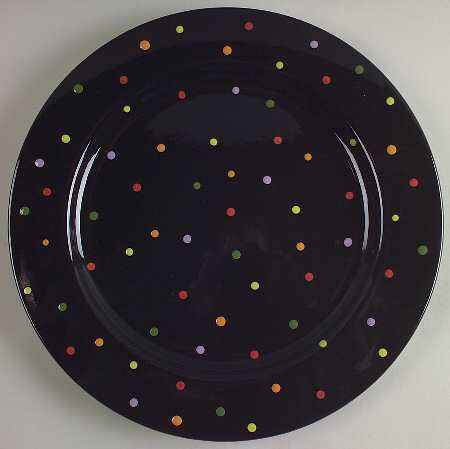 Confetti Snowman 13" Chop Plate (Round Platter)