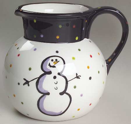 Confetti Snowman 88 Oz Pitcher