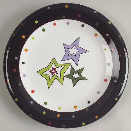 Confetti Snowman Salad Plate