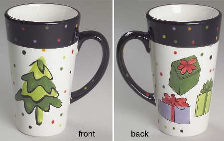 Confetti Snowman Latte Mug