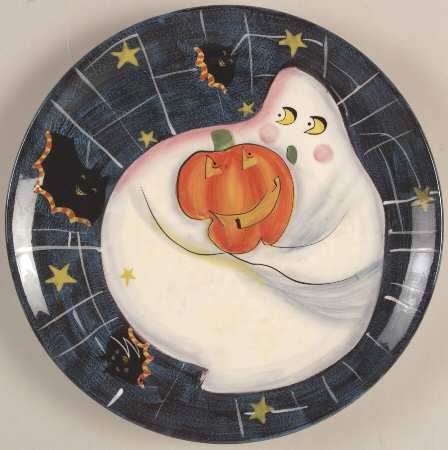 Roly Poly Halloween Dinner Plate
