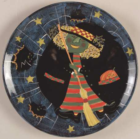 Roly Poly Halloween Dinner Plate