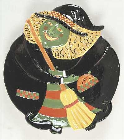 Roly Poly Halloween 14" Sculpted Platter