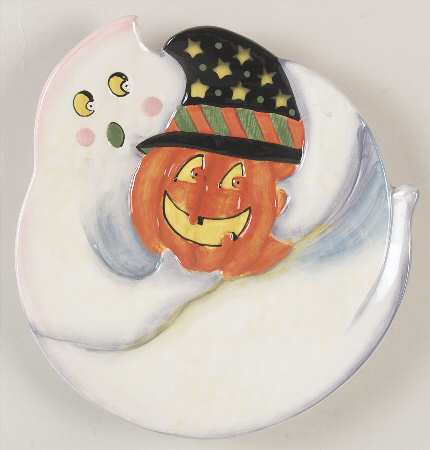 Roly Poly Halloween Accent Salad Plate