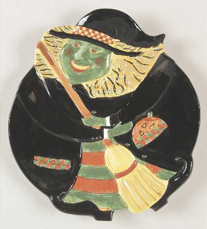 Roly Poly Halloween Accent Salad Plate