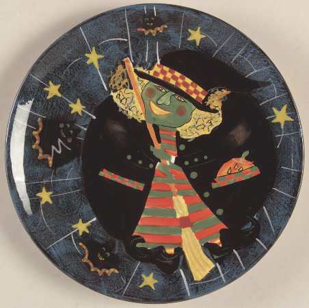 Roly Poly Halloween Salad Plate
